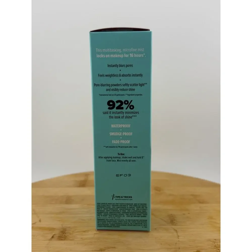 Benefit The POREfessional Super Setter Setting Face Spray 4oz/120mL FULL SZ $36